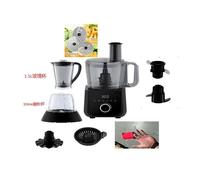 KITYTETY Robot de Cuisine Multifonction 11 en 1 Vitesse Variable Bol 2 5 L Blender Verre 1 5 L Presse-Agrumes Moudre Fouet