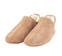 kitz-pichler Chaussons Aladin en peau d'agneau pour homme et femme | Pantoufles en peau d'agneau véritable, Tabac, 38 EU