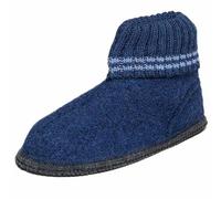 kitz-pichler Chaussons MV Kauns - Chaussons en feutre pour homme et femme en pure laine vierge - Semelle de qualité supérieure en feutre, Inkblu, 45 EU