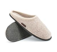 kitz-pichler Pantoufles en feutre Grainau en laine vierge de mouton sans mulesing - Pantoufles faites à la main en feutre de laine pour homme et femme - Taille EU 36-46 - Sabots en feutre avec semelle