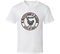 KIU688DXCC Chicken A Butcher's Guide Cuts of Meat T Shirt