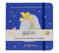 KIUB Carnet à mots de passe Le Petit Prince aux étoiles (11,5x11,5cm)