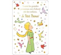 KIUB Carte Petit Prince entouré d'oiseaux porte bonheur - dimension 10 * 15cm