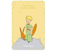 KIUB Carte Petit Prince marchant à coté de son renard - dimension 10*15cm