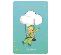 KIUB Carte Petit Prince se balançant doucement accroché à des nuages - dimension 10x15cm
