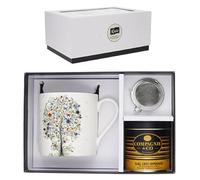 KIUB : Coffret Mug XL 425ml + Boule à infuser - Arbre Papillons