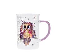 KIUB Grand mug avec des animaux - motif jeune chouette des bois - matière porcelaine fine - contenance 360ML