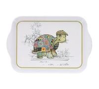 KIUB Mini Plateau avec des animaux - motif Tortue - mélamine de qualité - Taille Mini 14*21 CM