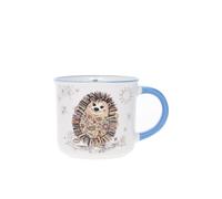 KIUB Mini tasse expresso - motif jeune hérisson qui s'émerveille a l'arrivée du printemps - porcelaine fine - contenance 125ML et hauteur 6,5CM
