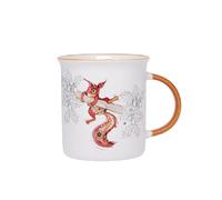 KIUB Mug avec des animaux - motif écureuil sur sa branche - matière porcelaine fine - contenance 320ML