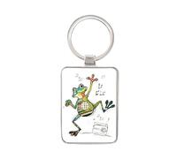 Porte clef avec des animaux - motif grenouille qui danse - collection KOOK