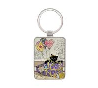 KIUB - Porte clef Chaton Cadeaux et ballons - collection BUG ART