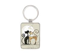 KIUB - Porte clef motif chats amoureux - collection BUG ART
