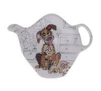 KIUB - Repose Sachet de thé Motif Chien - mélamine de qualité