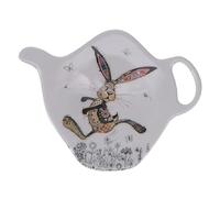 KIUB - Repose Sachet de thé Motif lièvre Qui Court - mélamine de qualité