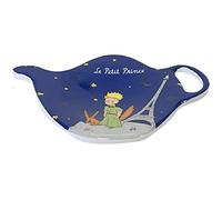 KIUB - Repose Sachet de thé - Motif Petit Prince à Paris Debout avec Son Renard et près de la Tour Eiffel - mélamine de qualité