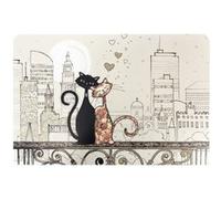 KIUB Set de table beige chats amoureux à Paris 43 cm BEIGE G
