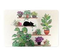 KIUB Set de table Bug Art Chat et plantes par Kiub en Polypropylène - 43 x 28 cm BEIGE G