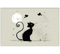 KIUB : Set de Table Bug Art Chat Oiseaux 43x28cm