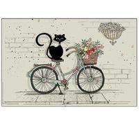 KIUB : Set de Table Bug Art Chat Vélo 43x28cm