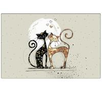 KIUB : Set de Table Bug Art Chats Amoureux 43x28cm