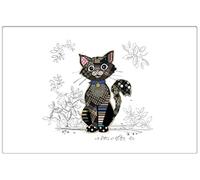 KIUB : Set de Table Kook Chat Noir 43x28cm