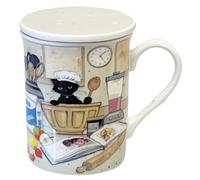 Kiub - Tisanière en porcelaine avec Infuseur 380ml en Boite Cadeau Bug Art Chaton Patissier - KIUB
