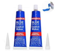 Kiuiom Joint Carter Huile Moteur,Pate a Joint Moteur,Mastic d'étanchéité pour Moteur 2PC Pate a Joint Moteur Haute Temperature,Plage de Résistance à la Chaleur de -60℃-320℃ -85g (Blue)