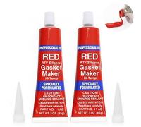 Kiuiom Joint Carter Huile Moteur,Pate a Joint Moteur,Mastic d'étanchéité pour Moteur 2PC Pate a Joint Moteur Haute Temperature,Plage de Résistance à la Chaleur de -60℃-320℃ -85g (Rouge)