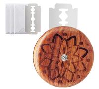 Kiuiom Lame a Pain,Couteau à Pain,Boulanger Slashing Outil,Lame Boulanger avec 5 Acier Inoxydable Lames pour DIY Graver des Motifs de Pain Pâte et Bretzel Outil de Coupe de Pain Ronde Motif