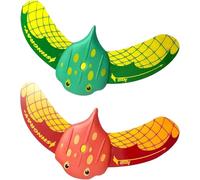 Kiuiom Poisson Bain Qui Nage Ailes Réglables,Kit de Jouets de Piscine de Plongée sous,Planeur sous-Marin avec des Ailerons Réglables,Piscine Dd'été,Plage,Natation,Jouet Plongée,Rouge et Vert