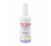 Kiuiom Spray Acrylique à Base D'eau,Spray Fixateur Fixatif,Vernis Peinture Acrylique Multi-Usage pour Toile,Bois,Métal,Plastique,Verre,Mur,Bricolage,Non Toxique,Imperméable,Blanc,100 ml