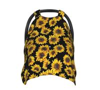 KiuLoam Sunflower Auvent de siège auto pour bébé, écharpe d'allaitement, extensible, doux, respirant, pour bébés, garçons et filles