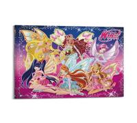 KIUYGPPJ Winx Club Poster décoratif sur toile pour chambre à coucher 20 x 30 cm