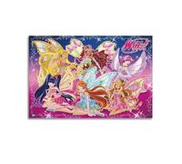 KIUYGPPJ Winx Club Poster décoratif sur toile pour chambre à coucher 30 x 45 cm