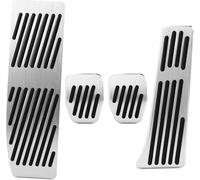 KIUYNHMSI Voiture Pédales Pied pour BMW 1 3 Serie X1 E39 E46 E87 E90 E91 E92, Auto Acier Inoxydable Frein Accélérateur Couvre pédale d'embrayage,A/No Drill 4pcs MT