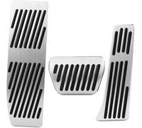 KIUYNHMSI Voiture Pédales Pied pour BMW 1 3 Serie X1 E39 E46 E87 E90 E91 E92, Auto Acier Inoxydable Frein Accélérateur Couvre pédale d'embrayage,A/No Drill 3pcs at