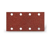 KIVEC IMP3115 - Lija abrasiva para lijadora 93x185 mm (6 ud.) grano 180 con velcro 8 agujeros paralelos