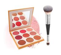 Kivinia Palette Contouring Maquillage Kit, 9 Couleurs Palette de Contour de Poudre avec Pinceau, Palettes de Maquillage Multifonction pour Concealer, Contour, Fard a Paupiere, Blush et Highlight