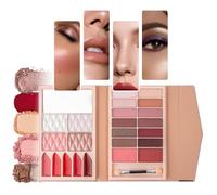 Kivinia Palette de Contour 23 Couleurs, Contouring Palette Maquillage Multifonction 4 en 1 avec Fard a Paupiere, Fard à Joue, Highlighter et Rouge à Lèvres, Kit Maquillage Femme Professionnel - Kit H