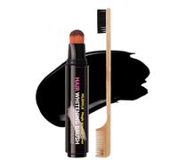 Kivinia Stick de Poudre pour Cheveux, Retouche et Couverture Temporaire pour Cheveux Blanc, Racines et Sourcils, Retouche Racine Instantané, Quick Hair Cover Root Touch Up Stick & Comb - Noir