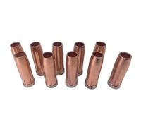 Kivivaka 145.0132 Lot de 10 chalumeaux de soudage MIG à buse à gaz conique Ø 14 x 24 mm Longueur 76 mm Cuivre