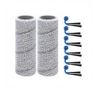 Kivivaka 6 brosses latérales et 2 rouleaux serpillères pour aspirateur Ecovacs X11, kit d'accessoires robot haute efficacité