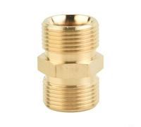 Kivivaka Adaptateur de pression mâle en laiton M22 vers 15 mm pour tuyau de pompe de lave-linge, connecteur solide avec double fil intérieur