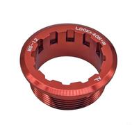 Kivivaka Anneau de verrouillage de cassette de vélo en aluminium CNC pour MicroSpline 12 vitesses, bouchon anti-poussière antirouille haute résistance, rouge (rouge)