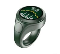 Kivivaka Bague intelligente pour musulmans avec application de suivi de | Alertes de temps de prière, suivi de dhikr, étanchéité IP67, charge magnétique, convient à un usage quotidien