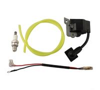 Kivivaka Bobine d'allumage et brosse moteur pour GX25 FG110 HHT25, 1 bobine d'allumage, 1 ligne de carburateur, kit de joint d'allumage