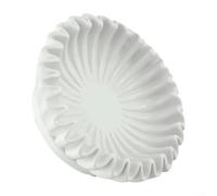 Kivivaka Bol décoratif blanc 15 cm de forme organique design moderne | Organique pour une forme structurelle, un design dimensionnel, un point focal artistique, un accent de salon