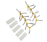 Kivivaka Brosse latérale et kit de filtre pour Netbot pour S12 et pour aspirateurs robotiques Haier T550W T560H, prend en charge une portée de nettoyage améliorée et une filtration de la poussière