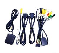 Kivivaka Caméra de recul pour voiture avec câble d'extension RCA avec fil de détection pour tableau de bord, DVD, GPS, entrée vidéo blindée, noir (5 pièces)